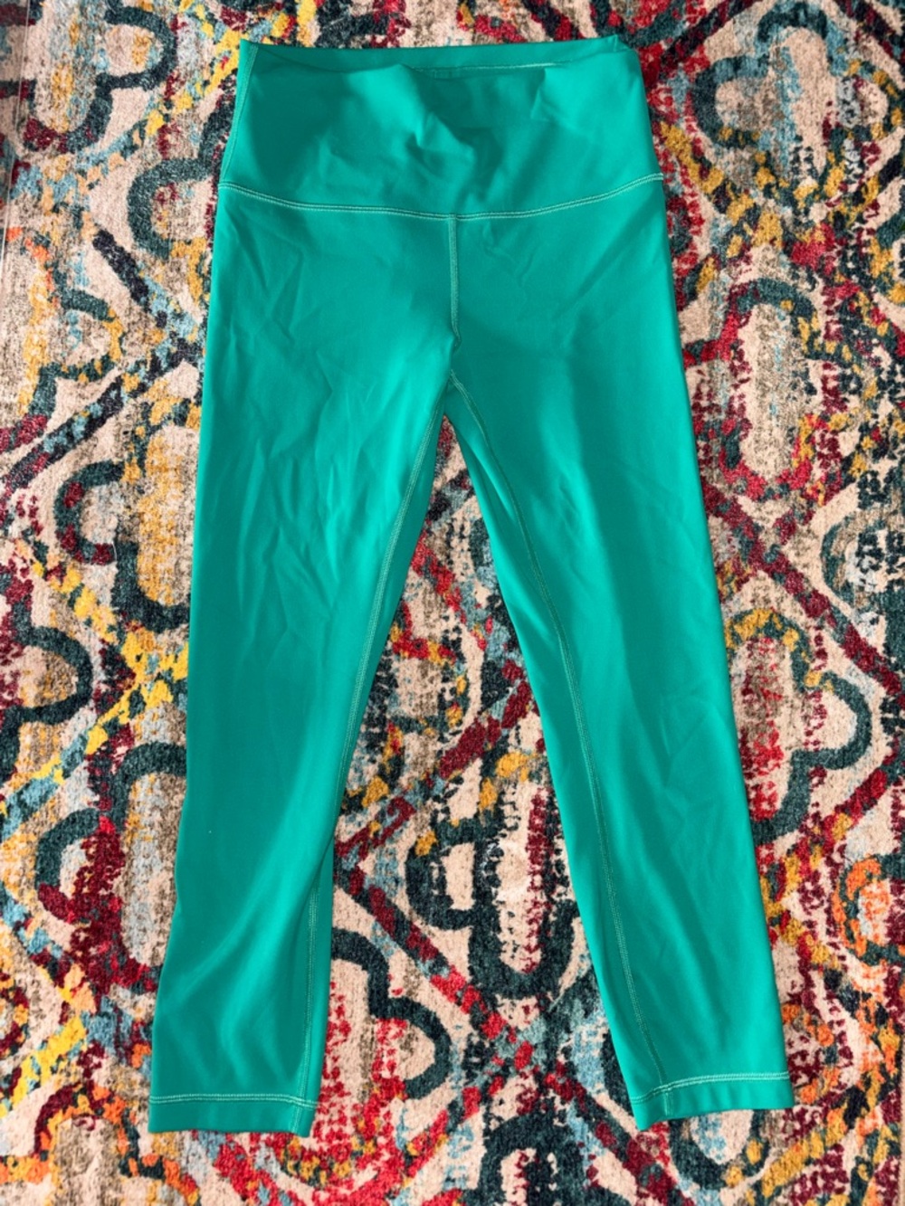 Lululemon Align HR cropped legging size 8 Maldives Green 23” inseam
